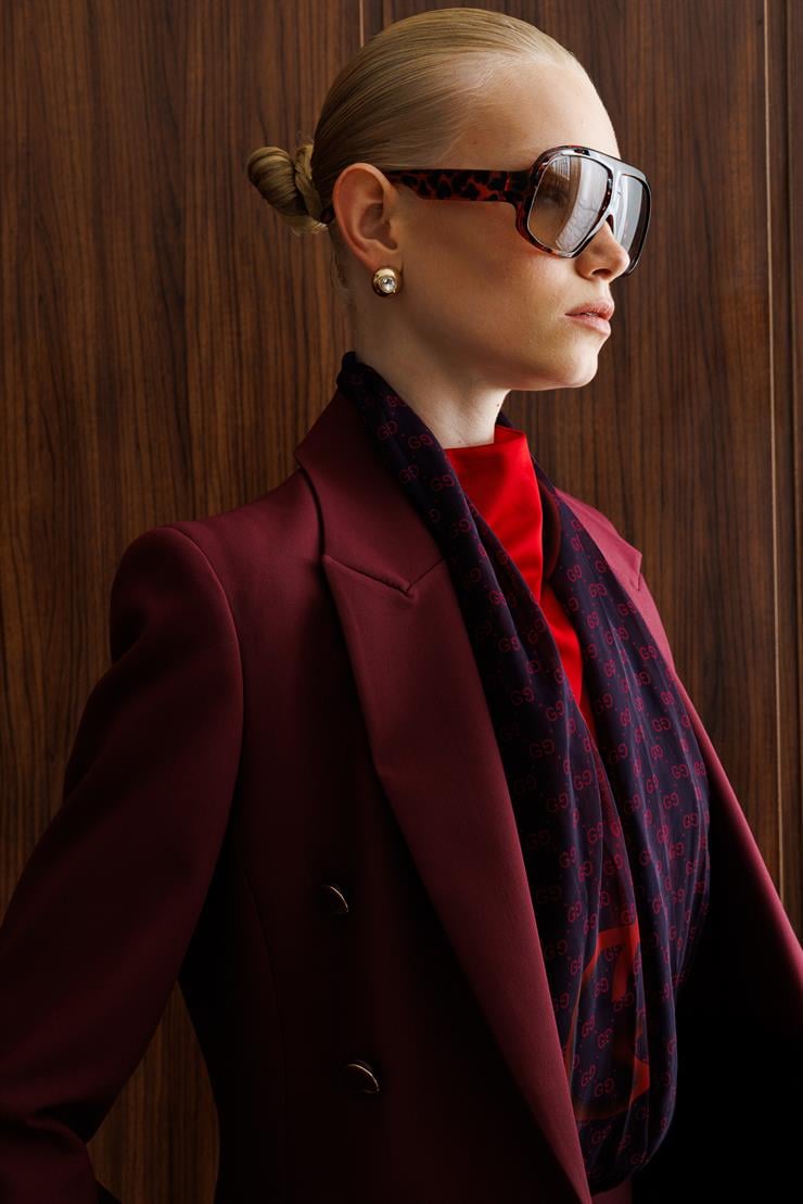 Modailgi  Kırlangıç Yaka Önü Açık Rahat Kesim Astarlı Ceket - 40008 Bordo