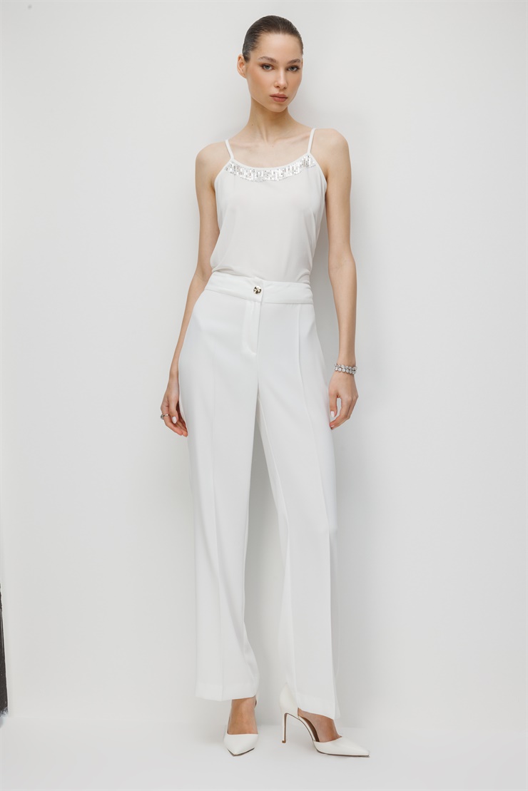 Modailgi  Klasik Dokuma Pantolon - 71010 Ekru
