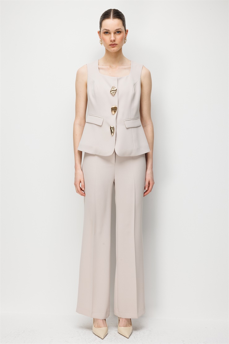 Modailgi  Klasik Dokuma Pantolon - 71010 Taş