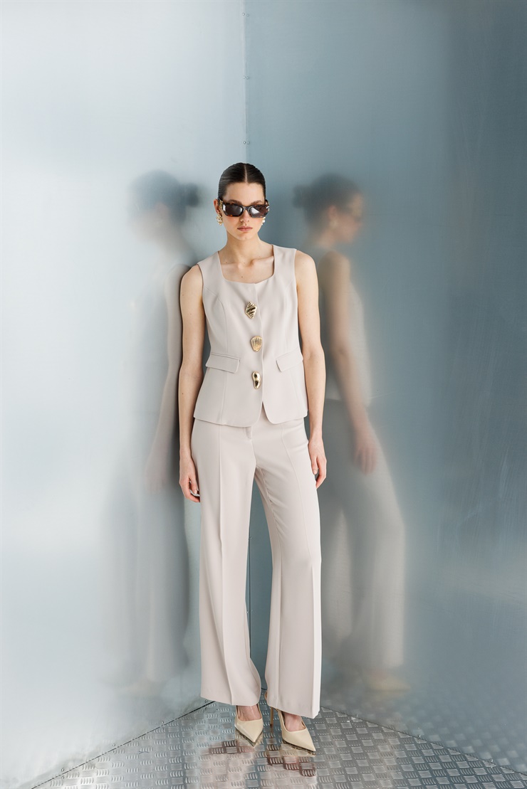 Modailgi  Klasik Dokuma Pantolon - 71010 Taş