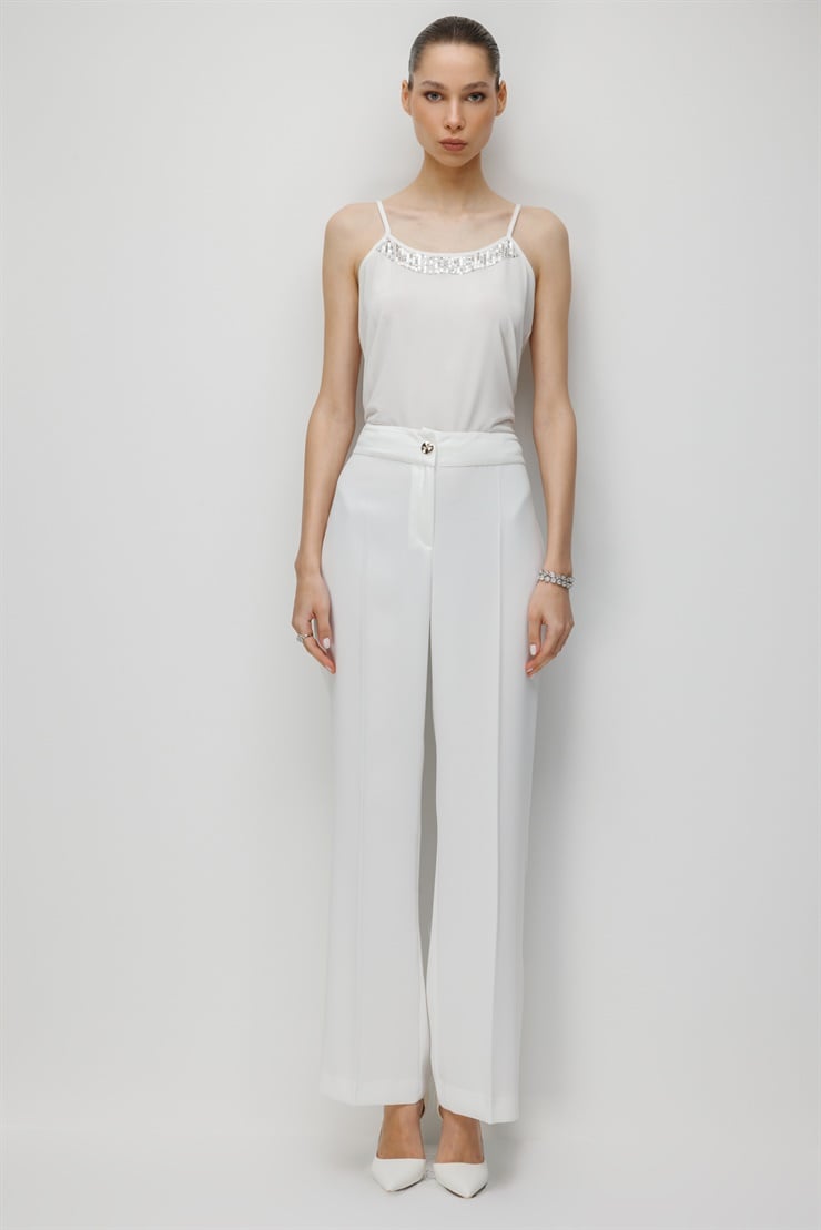Modailgi  Klasik Dokuma Pantolon - 71010 Ekru
