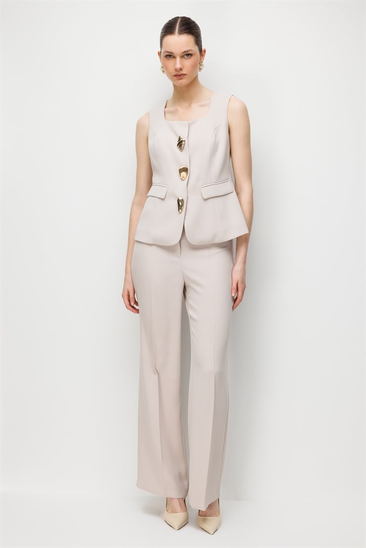 Modailgi  Klasik Dokuma Pantolon - 71010 Taş