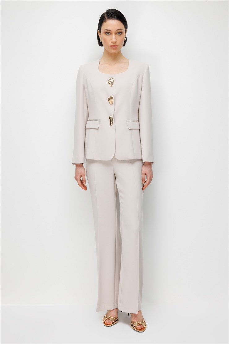 Modailgi  Klasik Dokuma Pantolon - 75014 Taş