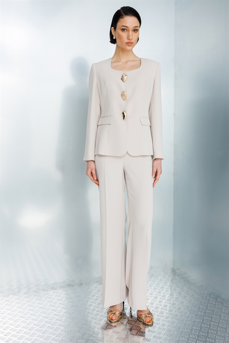 Modailgi  Klasik Dokuma Pantolon - 75014 Taş