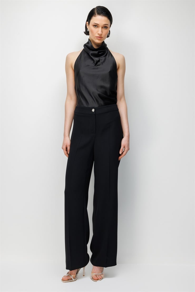 Modailgi Klasik İspanyol Paça Dokuma Pantolon - 75021