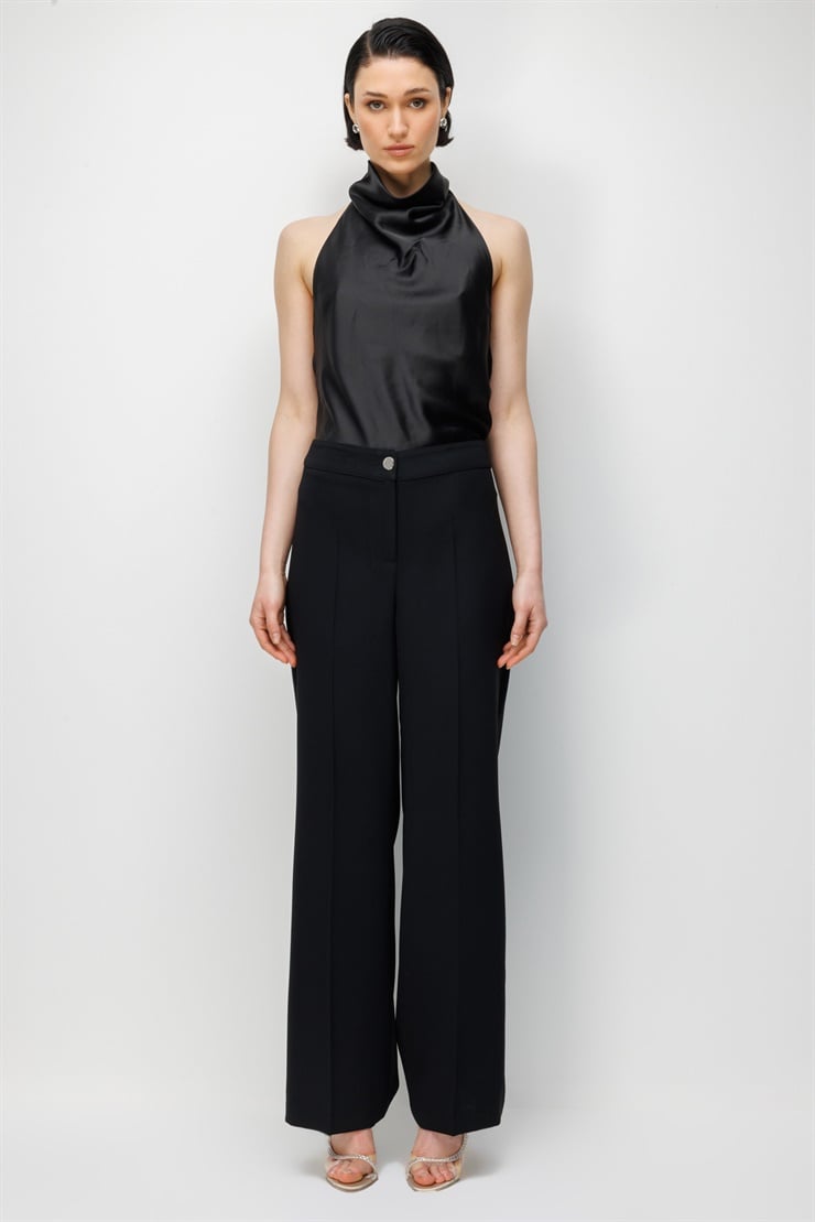 Modailgi Klasik İspanyol Paça Dokuma Pantolon - 75021