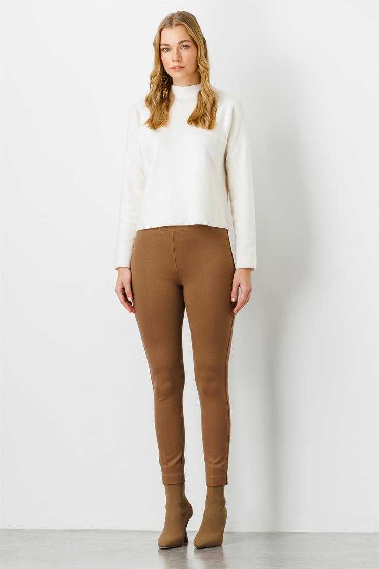 Modailgi  Klasik Tayt Pantolon Camel
