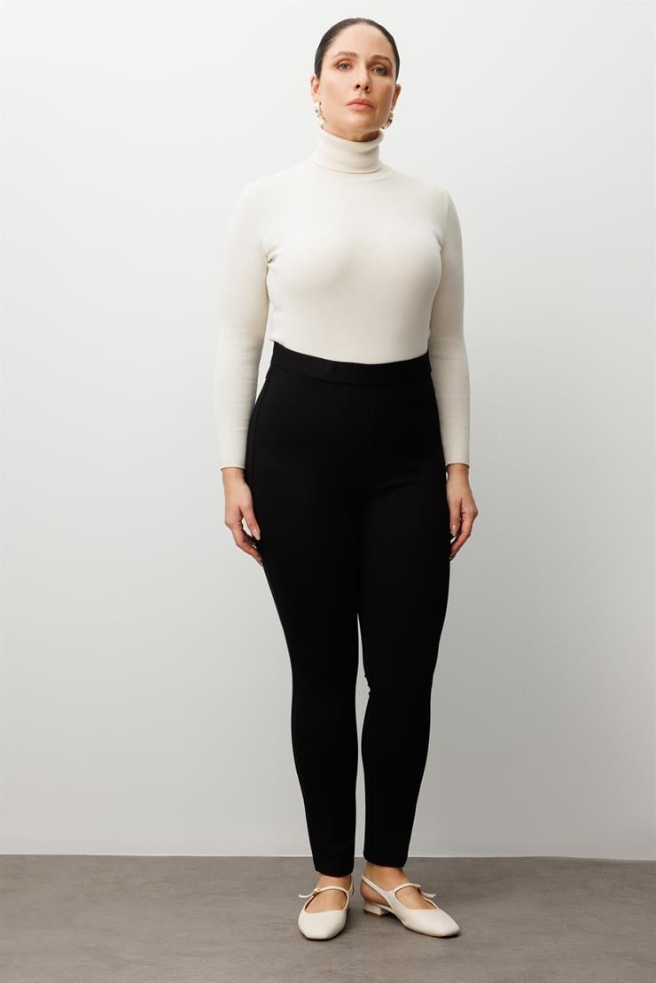 Modailgi  Klasik Tayt Pantolon Siyah