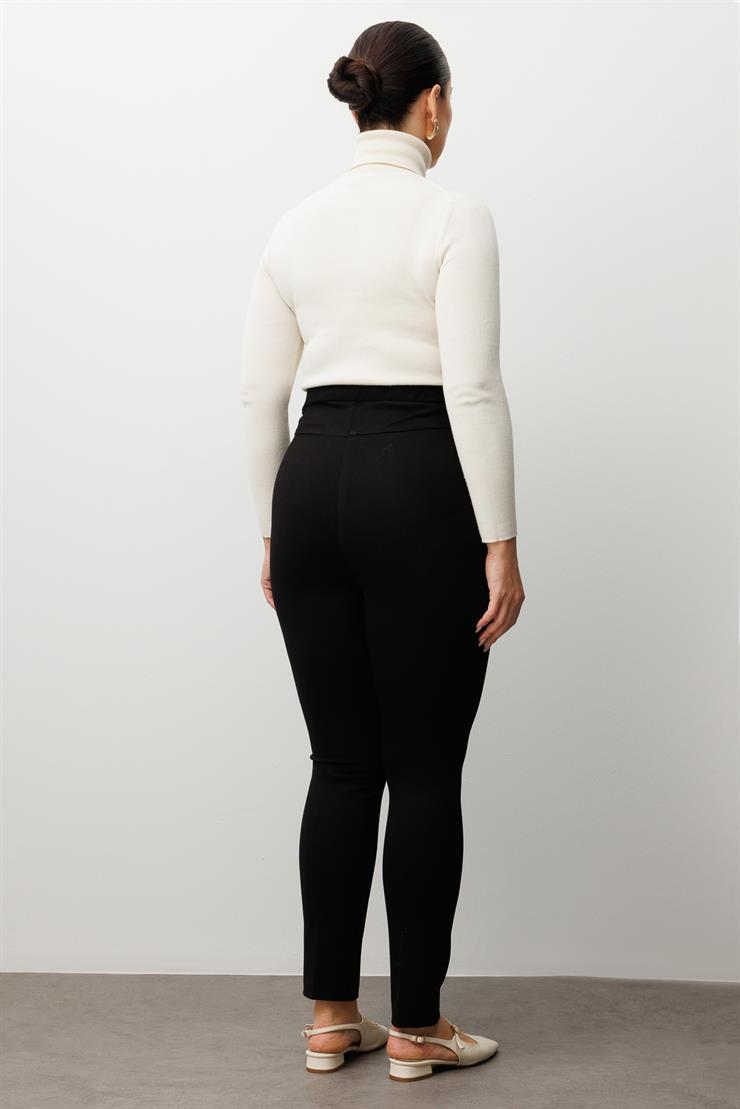 Modailgi  Klasik Tayt Pantolon Siyah