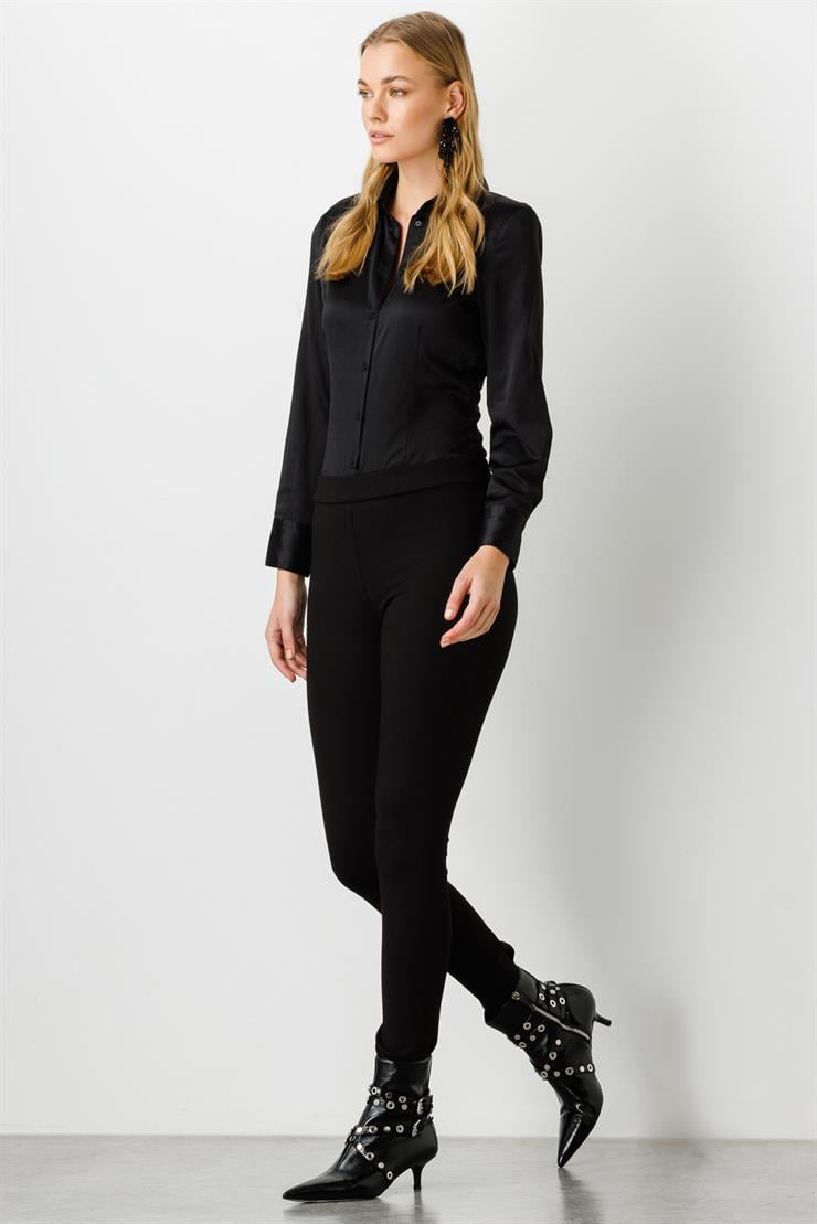 Modailgi  Klasik Tayt Pantolon Siyah