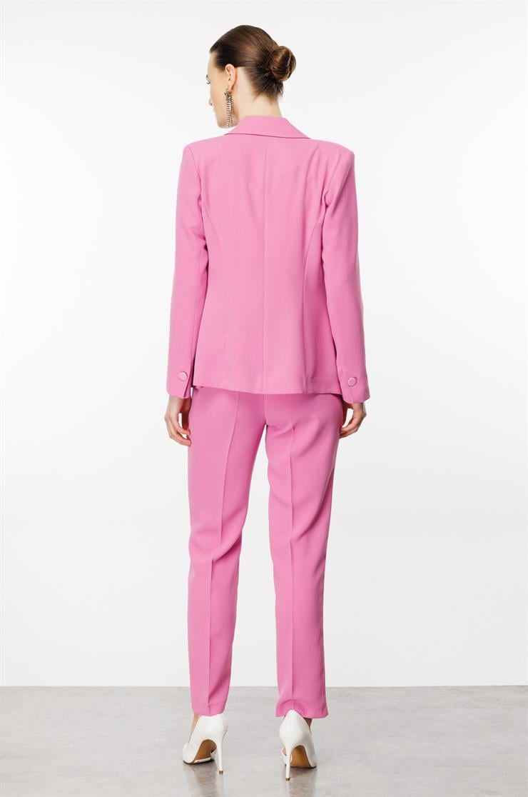 Modailgi  Klasik Yan Cep Takım Pantolon - 7543 Pembe