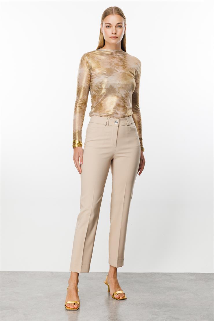 Modailgi  Köşe Cep Dar Paça Pantolon Taş