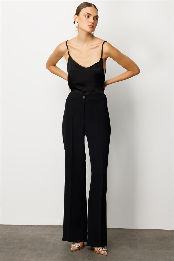 Modailgi  Krep Pantolon - 75007 Siyah