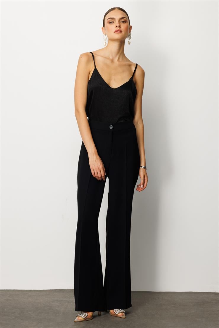 Modailgi  Krep Pantolon - 75007 Siyah