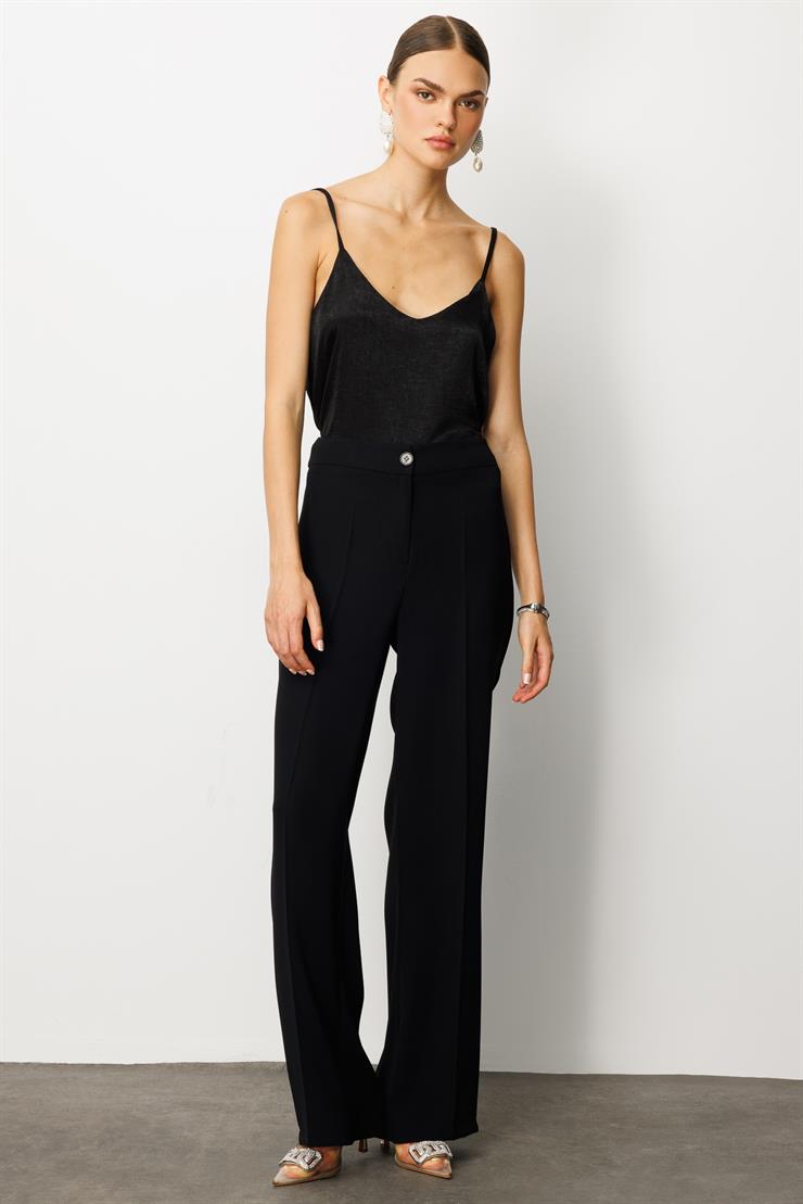 Modailgi  Krep Pantolon - 75007 Siyah