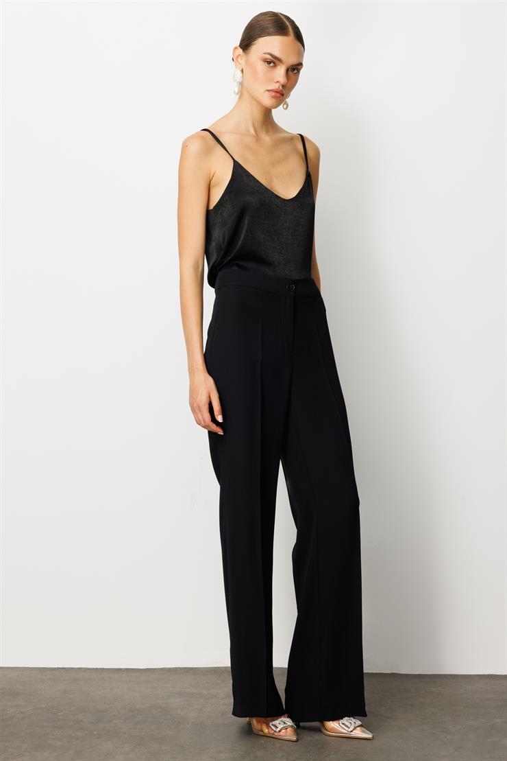 Modailgi  Krep Pantolon - 75007 Siyah