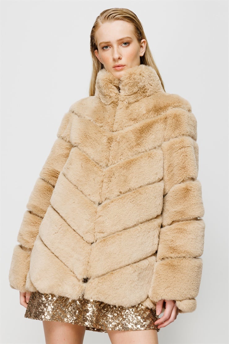 Modailgi  Kürk Kaban Camel