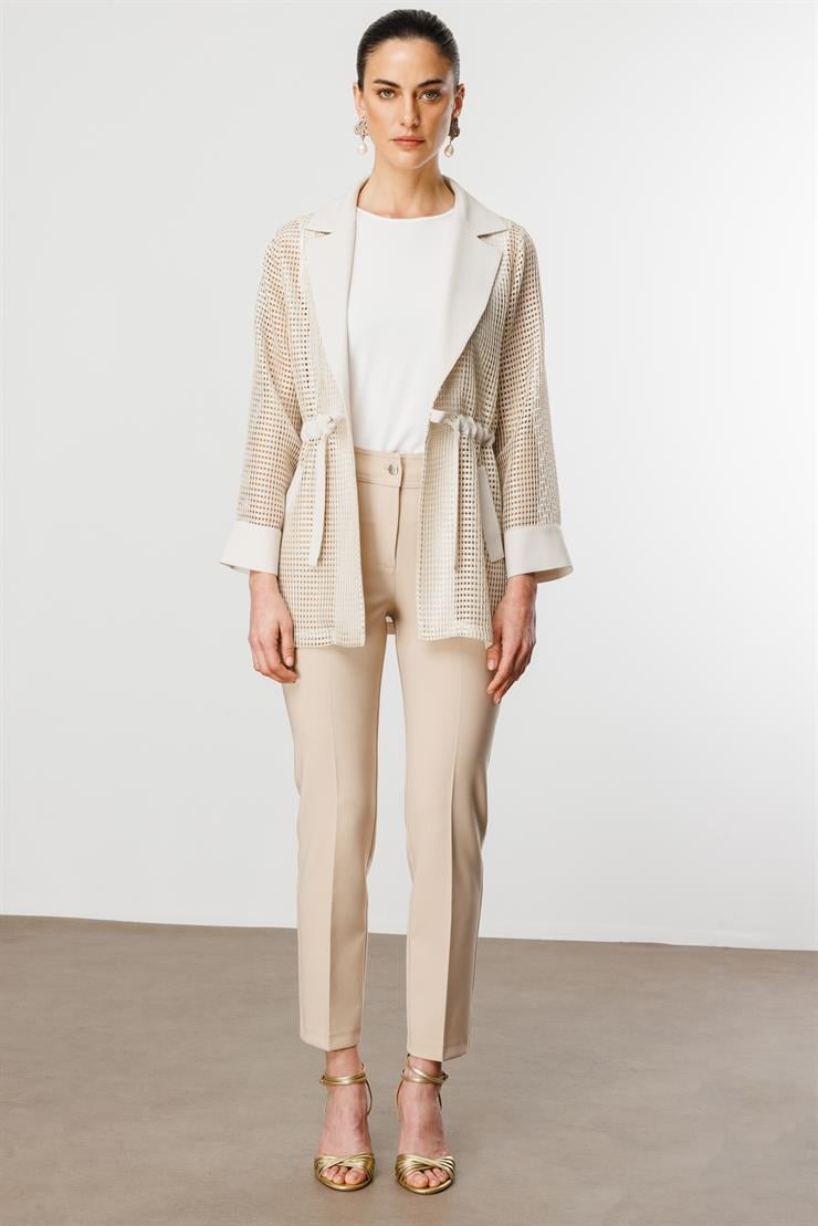 Modailgi  Mono Yaka File Detaylı İkili Takım Taş