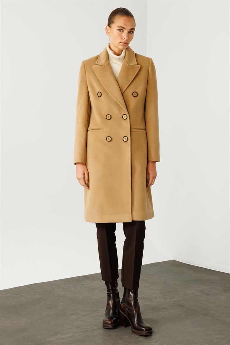 Modailgi  Mono Yaka Klasik Kaban Camel