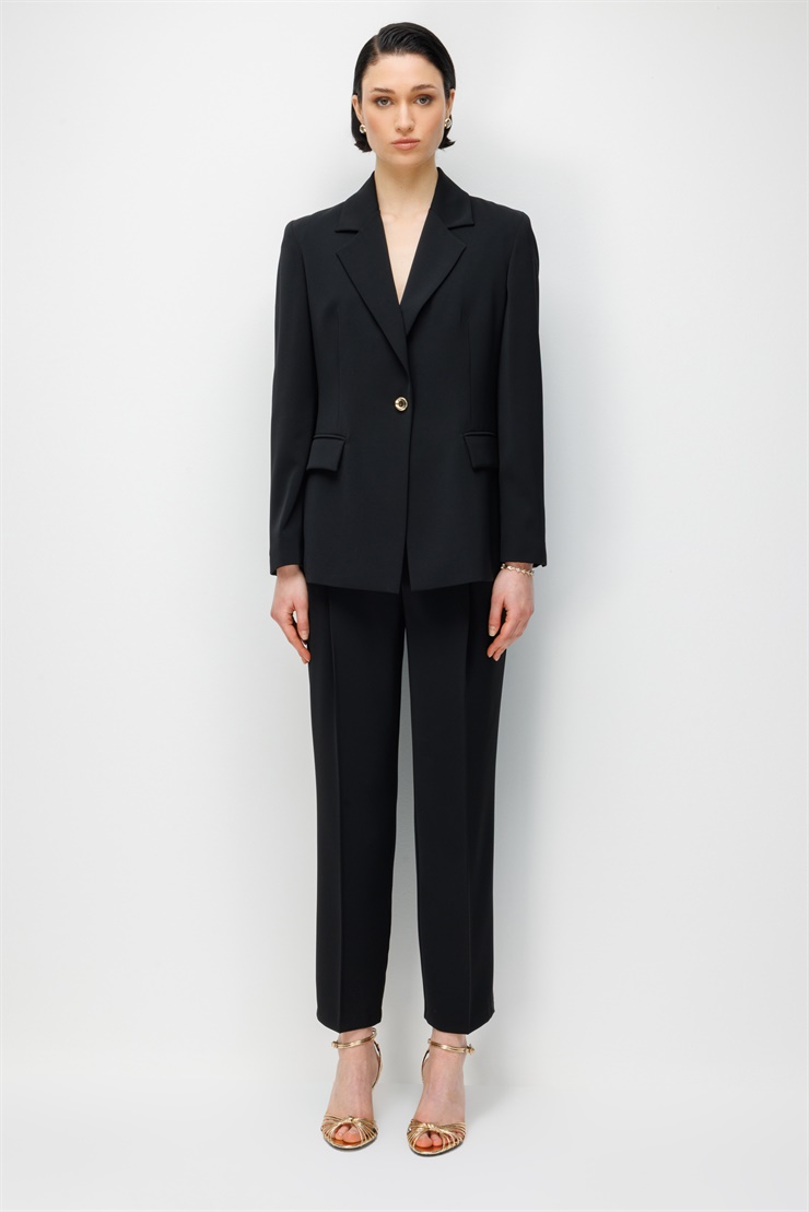 Modailgi Mono Yaka Vatkalı Tek Düğme Ceket - 40051