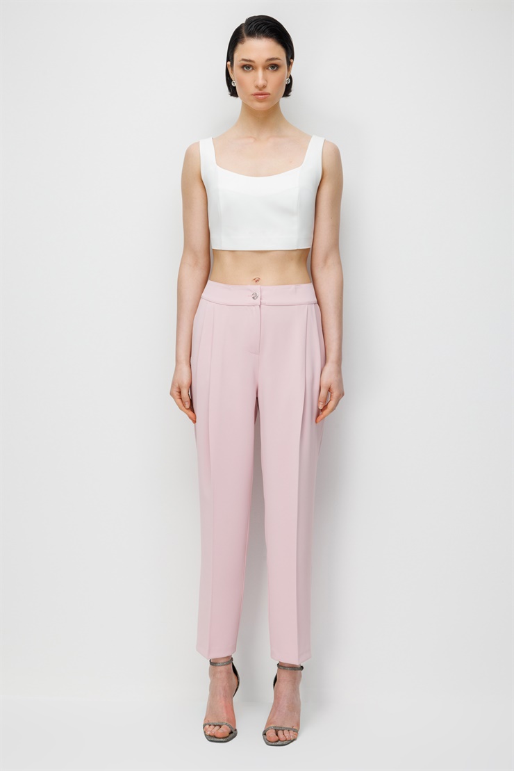 Modailgi Pileli Yan Cep Dokuma Pantolon - 70051