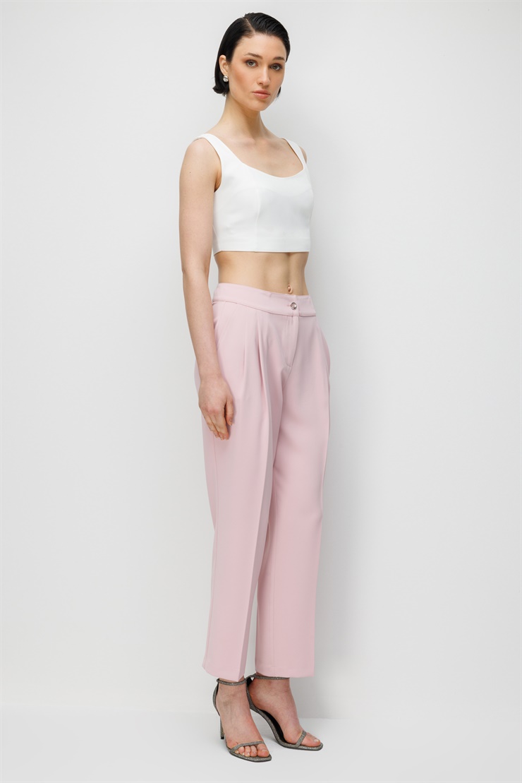 Modailgi Pileli Yan Cep Dokuma Pantolon - 70051