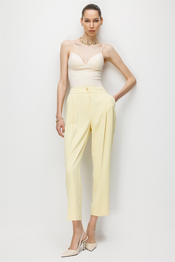 Modailgi Pileli Yan Cep Dokuma Pantolon - 70051