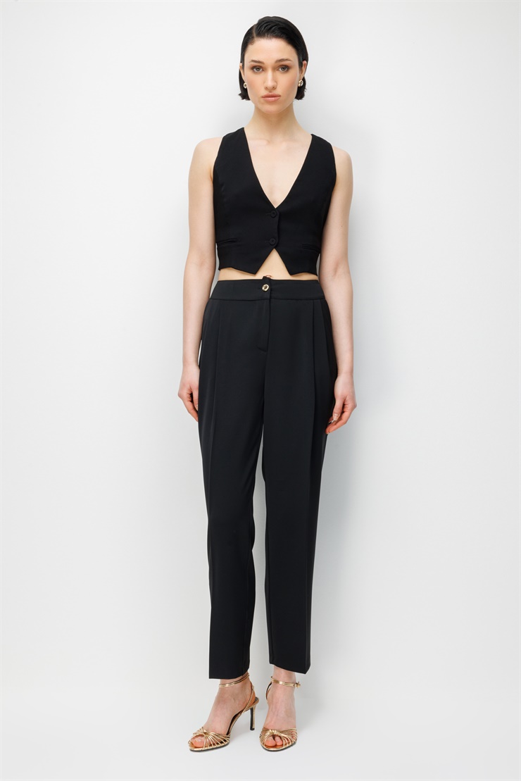 Modailgi Pileli Yan Cep Dokuma Pantolon - 70051