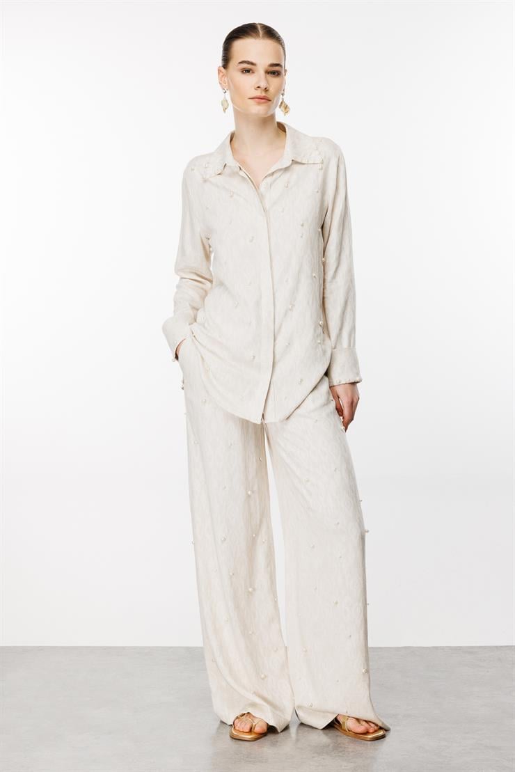 Modailgi  Serpme İncili Tunik Taş