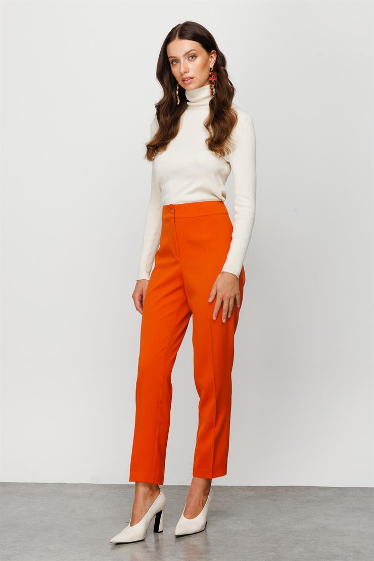 Modailgi  Sigara Paça Klasik Pantolon Orange