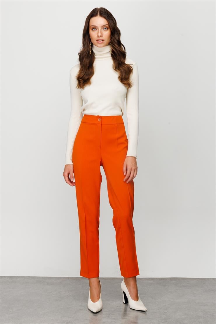 Modailgi  Sigara Paça Klasik Pantolon Orange