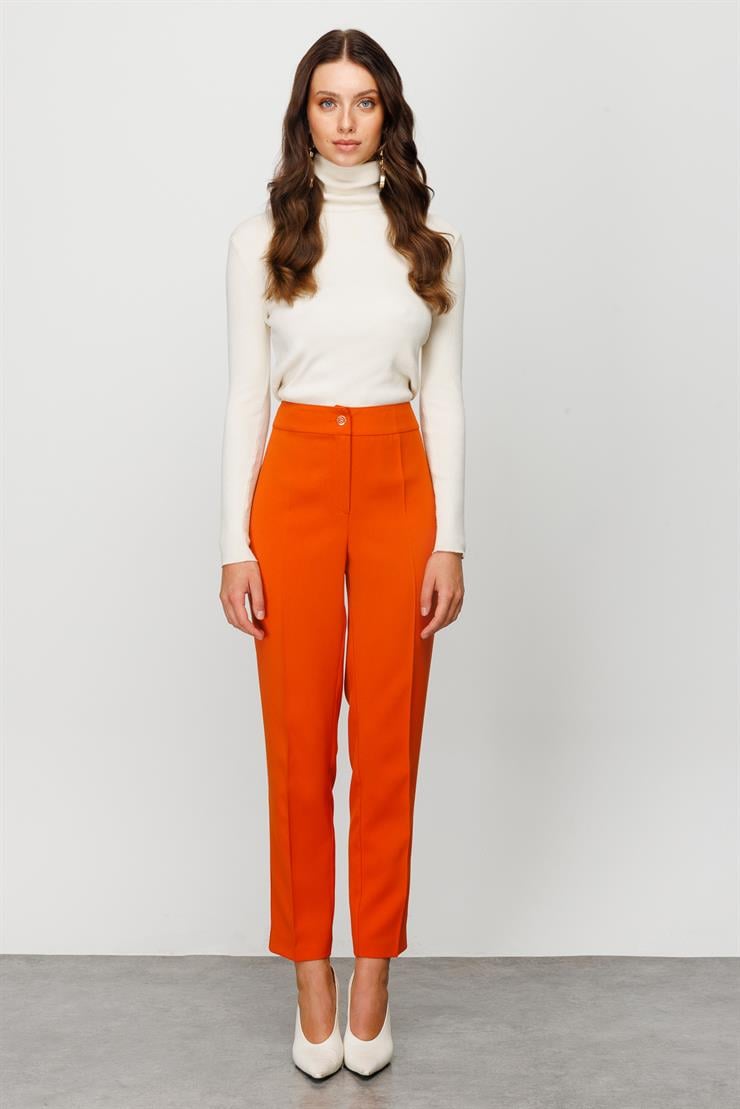 Modailgi  Sigara Paça Klasik Pantolon Orange