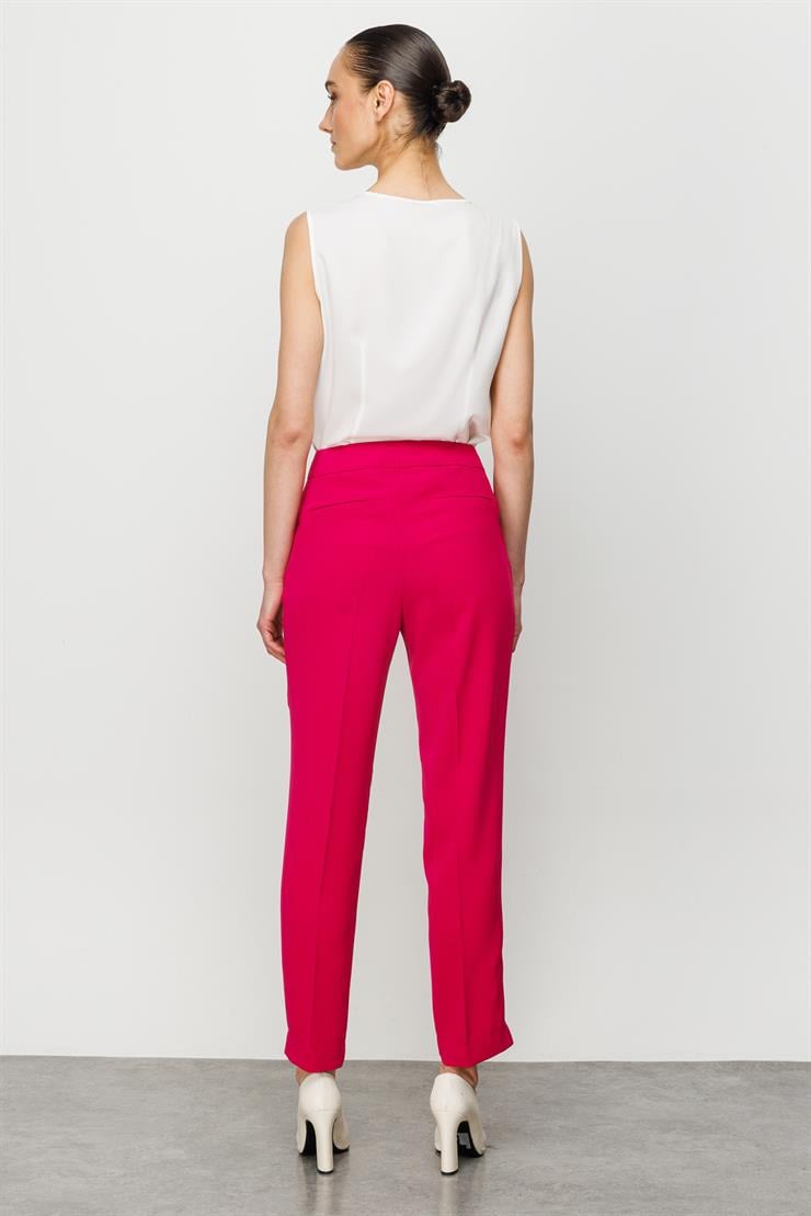 Modailgi  Sigara Paça Yan Cep Pantolon Fuşya