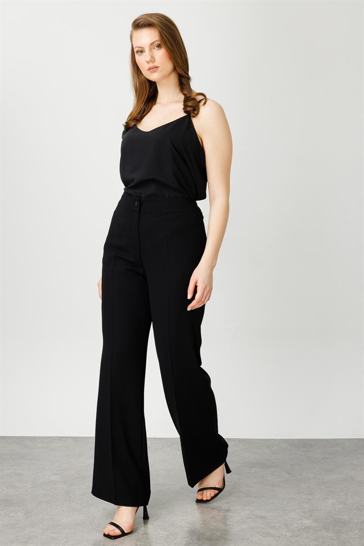 Modailgi  Süs Cep Detaylı Pantolon Siyah