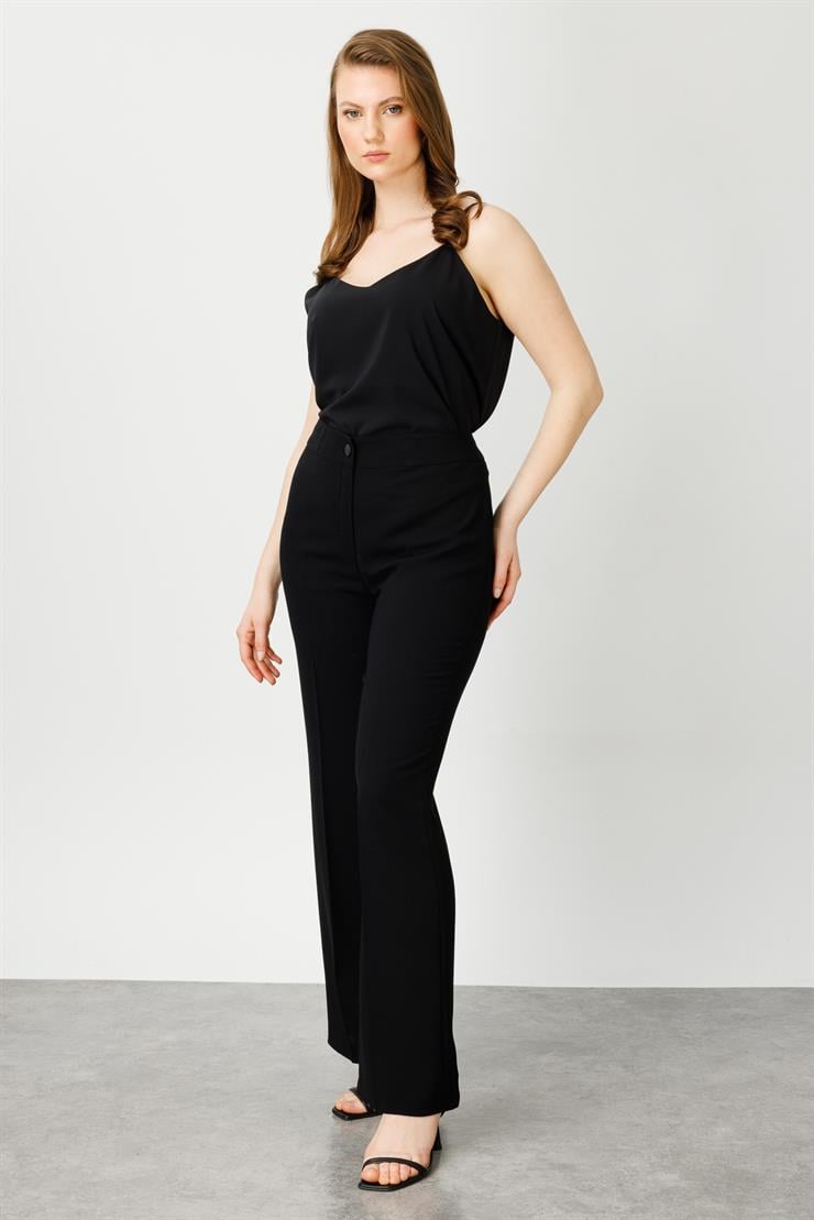 Modailgi  Süs Cep Detaylı Pantolon Siyah