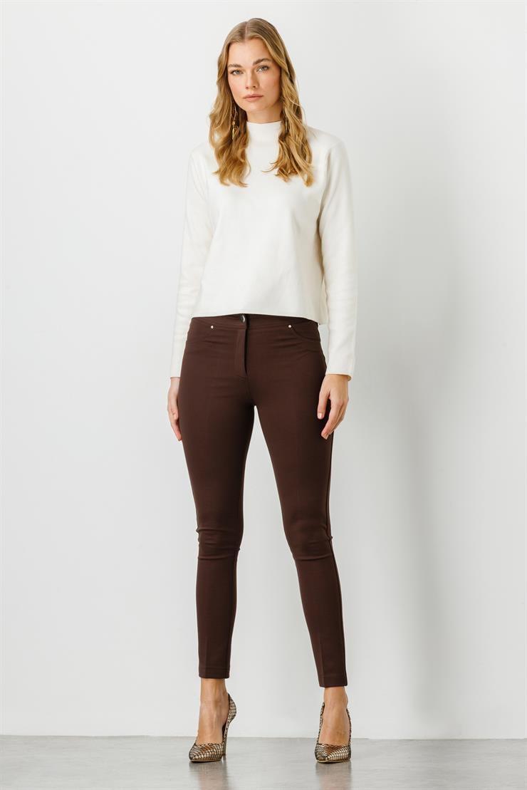 Modailgi  Cepli Tayt Pantolon Kahve