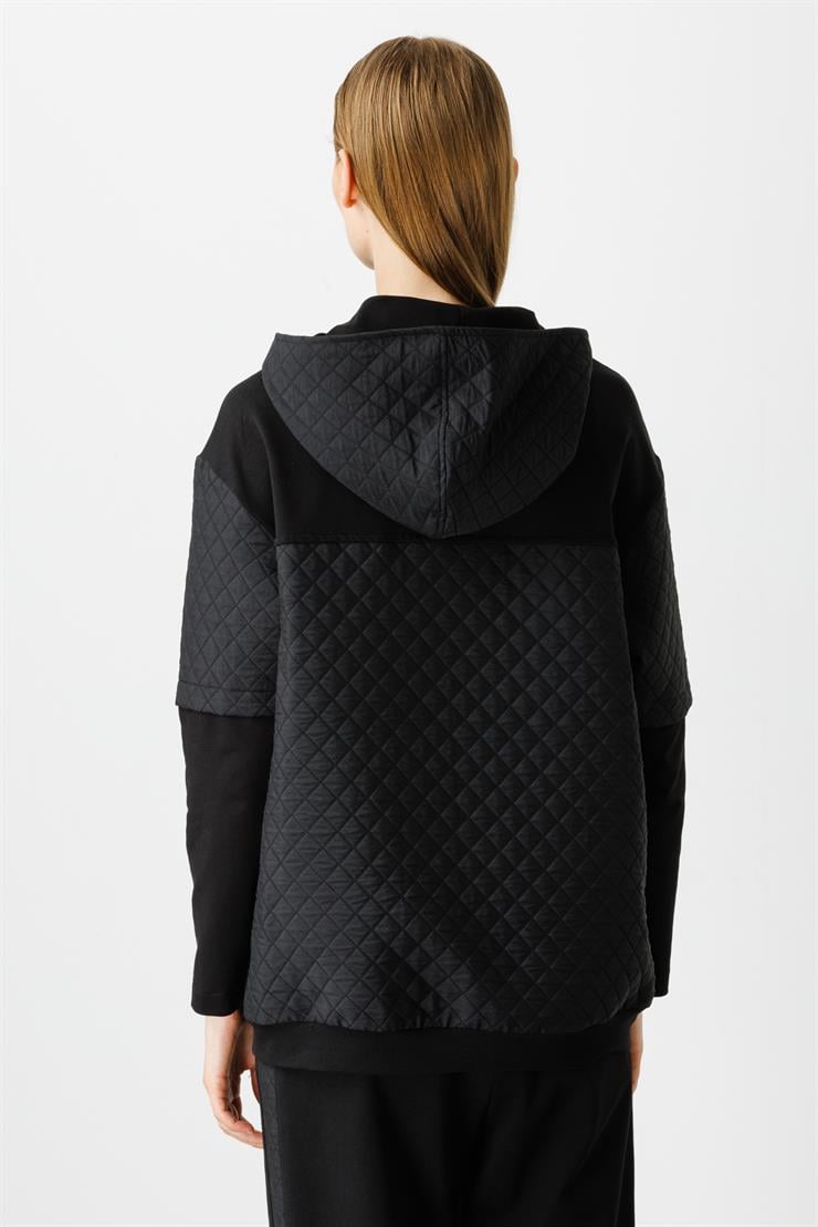 Modailgi  Torba Cepli Kapitone Tunik Siyah