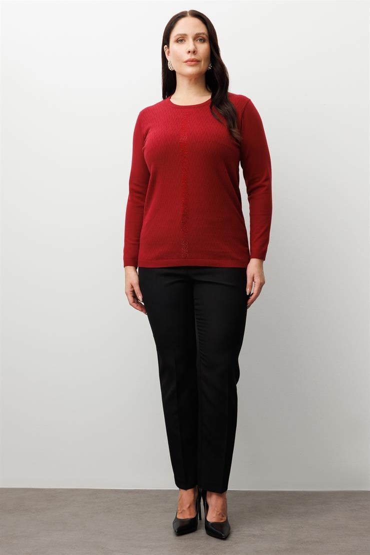 Modailgi  Viskon Triko Bordo