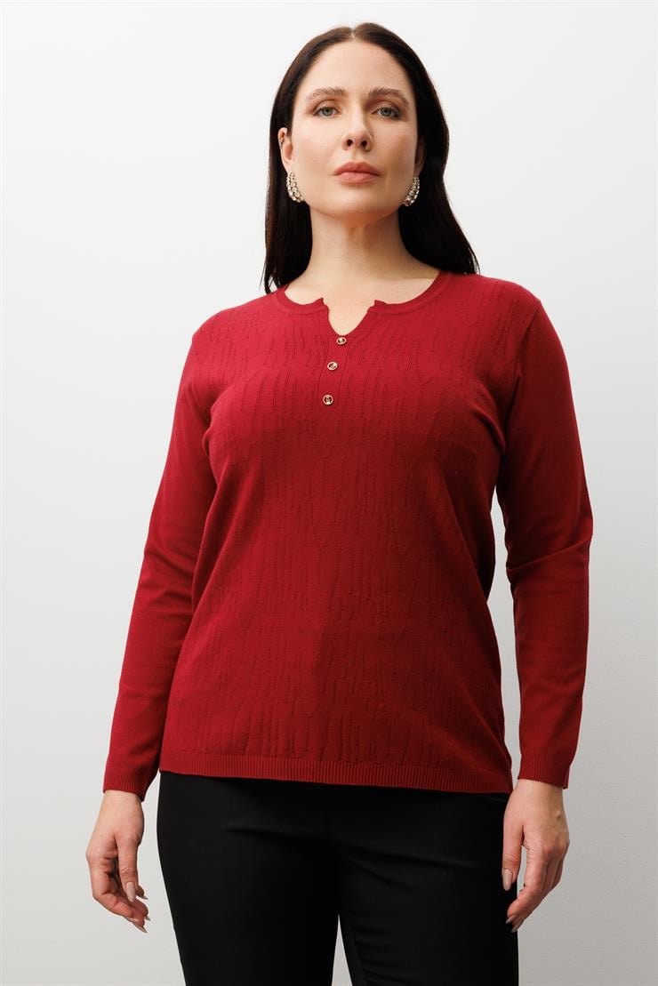 Modailgi  Viskon Triko Bordo