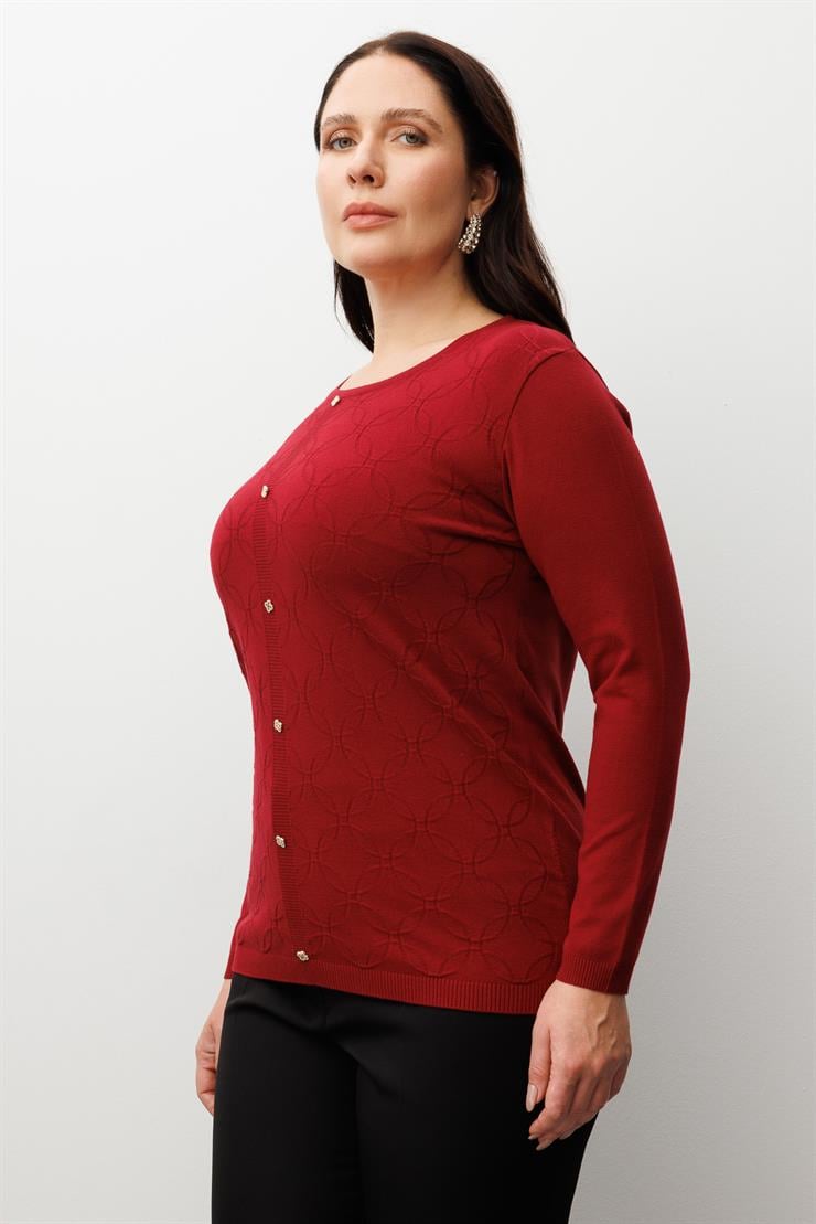 Modailgi  Viskon Triko Bordo