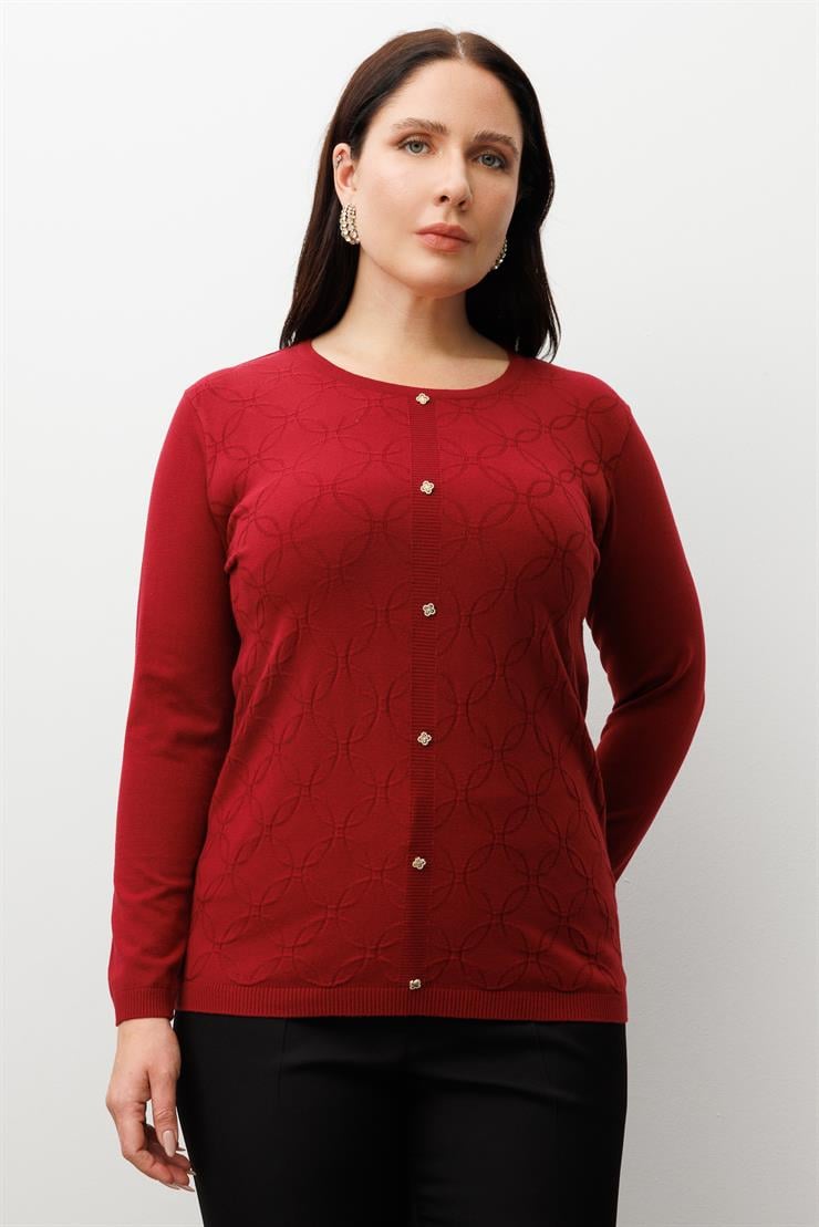 Modailgi  Viskon Triko Bordo