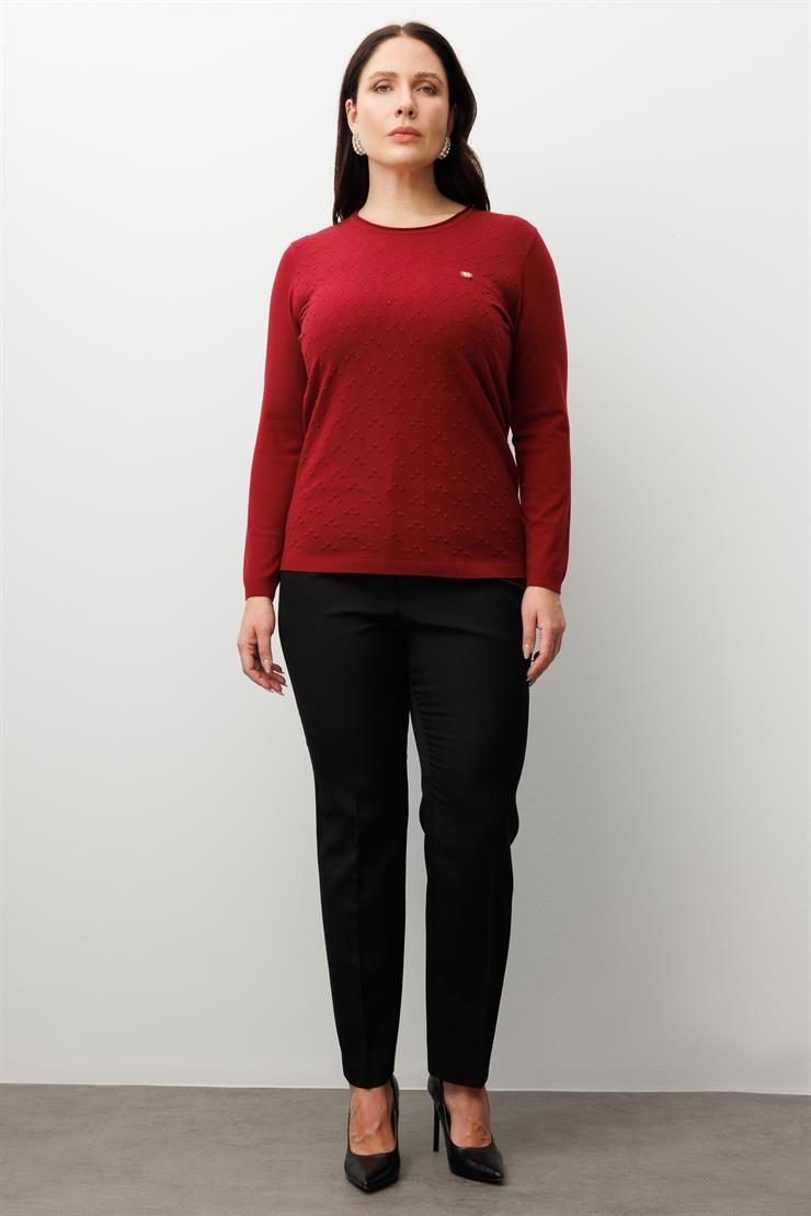 Modailgi  Viskon Triko Bordo