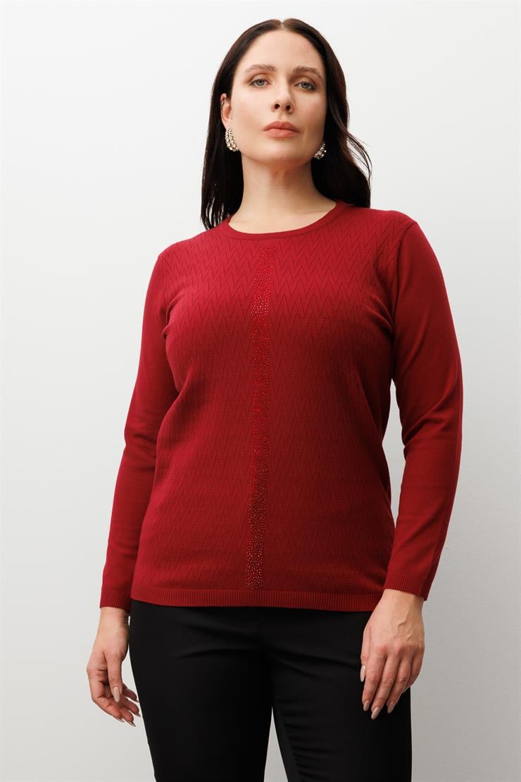 Modailgi  Viskon Triko Bordo