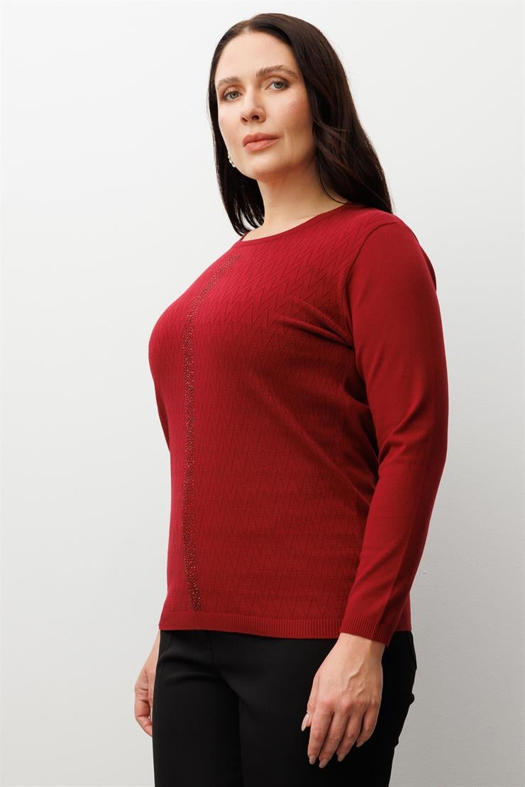 Modailgi  Viskon Triko Bordo