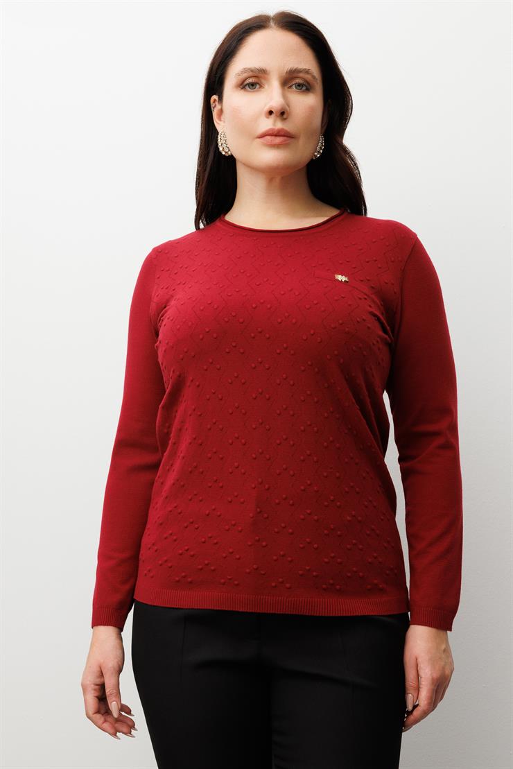 Modailgi  Viskon Triko Bordo