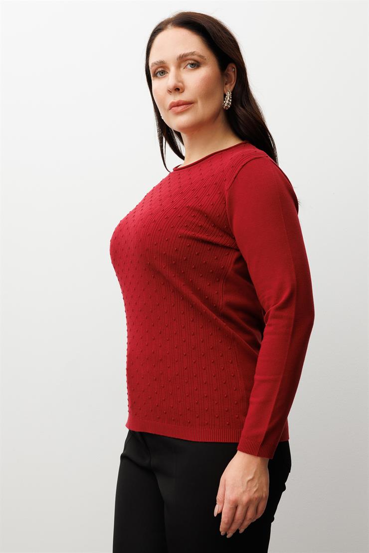 Modailgi  Viskon Triko Bordo