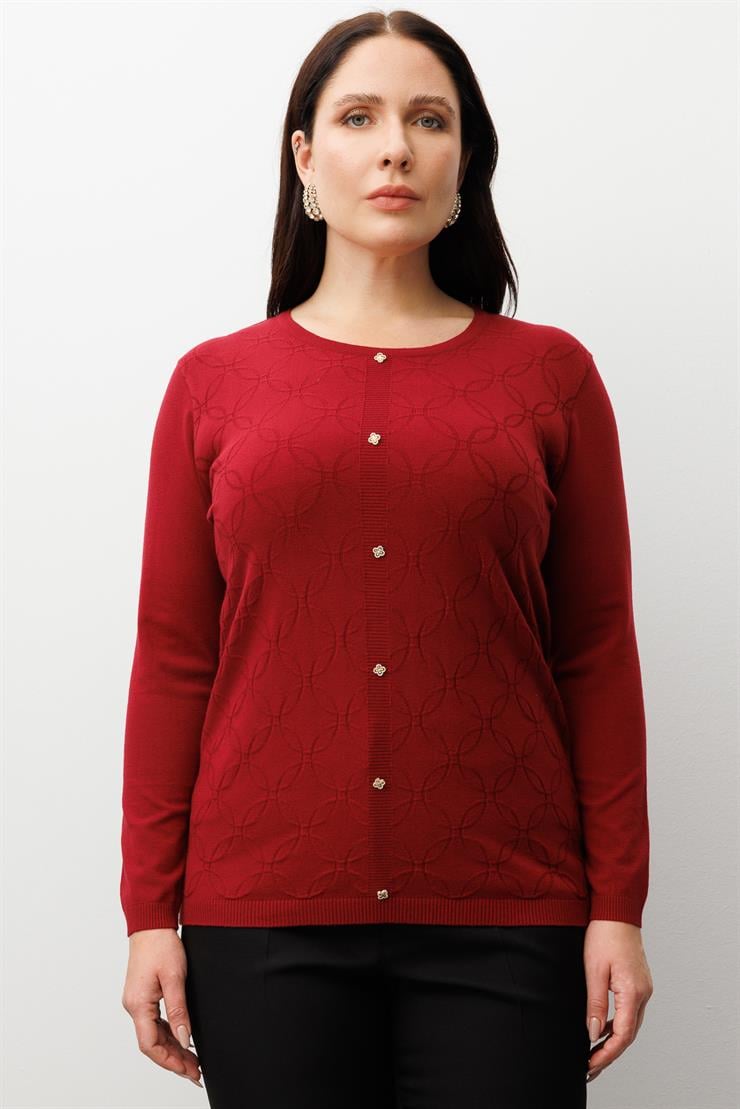 Modailgi  Viskon Triko Bordo