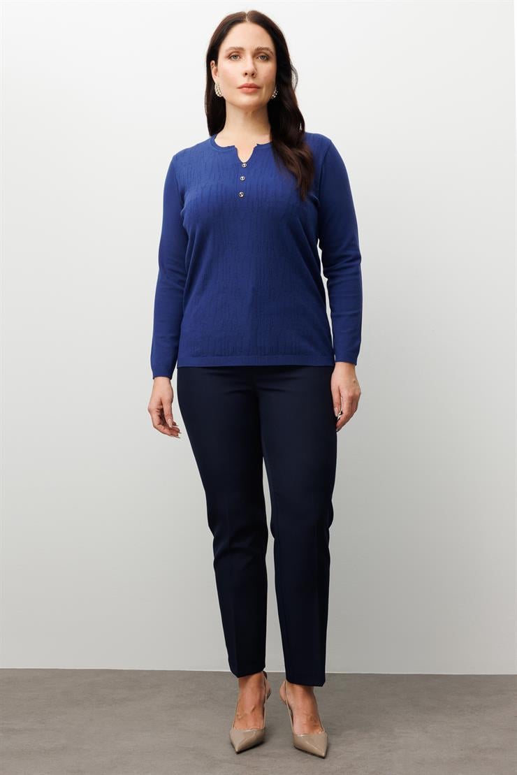 Modailgi  Viskon Triko Lacivert