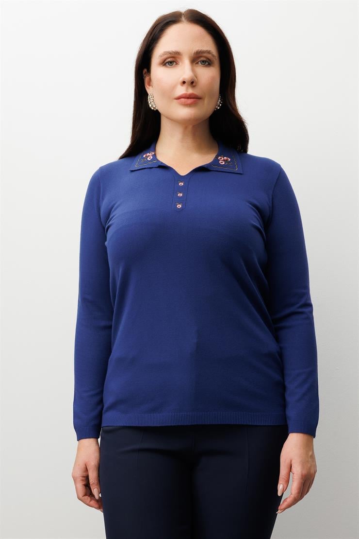 Modailgi  Viskon Triko Lacivert