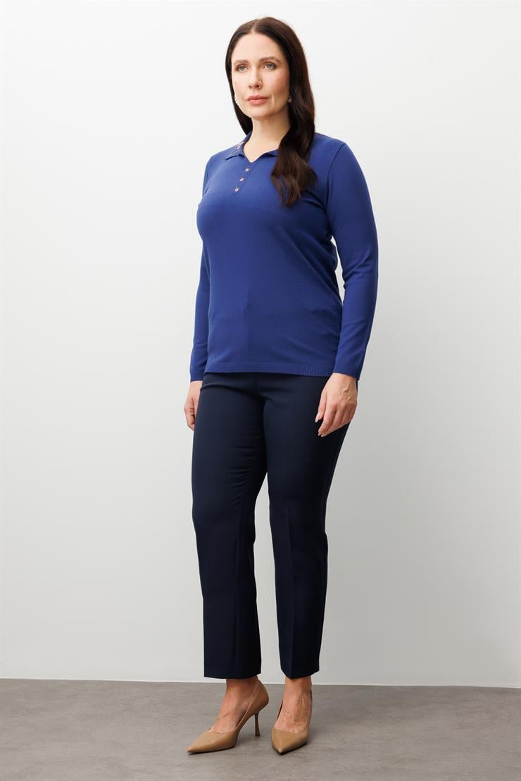 Modailgi  Viskon Triko Lacivert